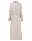 FLORENCE - Collared Cardigan & Skirt Set