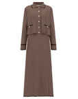 FLORENCE - Collared Cardigan & Skirt Set