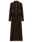 FLORENCE - Collared Cardigan & Skirt Set