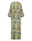 The Azalea Mukhawar Dress features a vibrant floral design, a flattering belt, and handcrafted satin elegance, available in five stunning colors and versatile for any occasion.