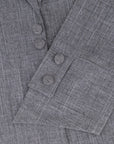 A sleek plain abaya with a collar design, available in black, grey, beige, deep green, and dark brown, crafted for elegance and comfort in sizes 50-60. Includes a complimentary hijab.