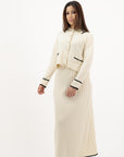 FLORENCE - Collared Cardigan & Skirt Set