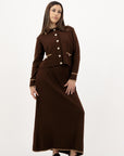 FLORENCE - Collared Cardigan & Skirt Set
