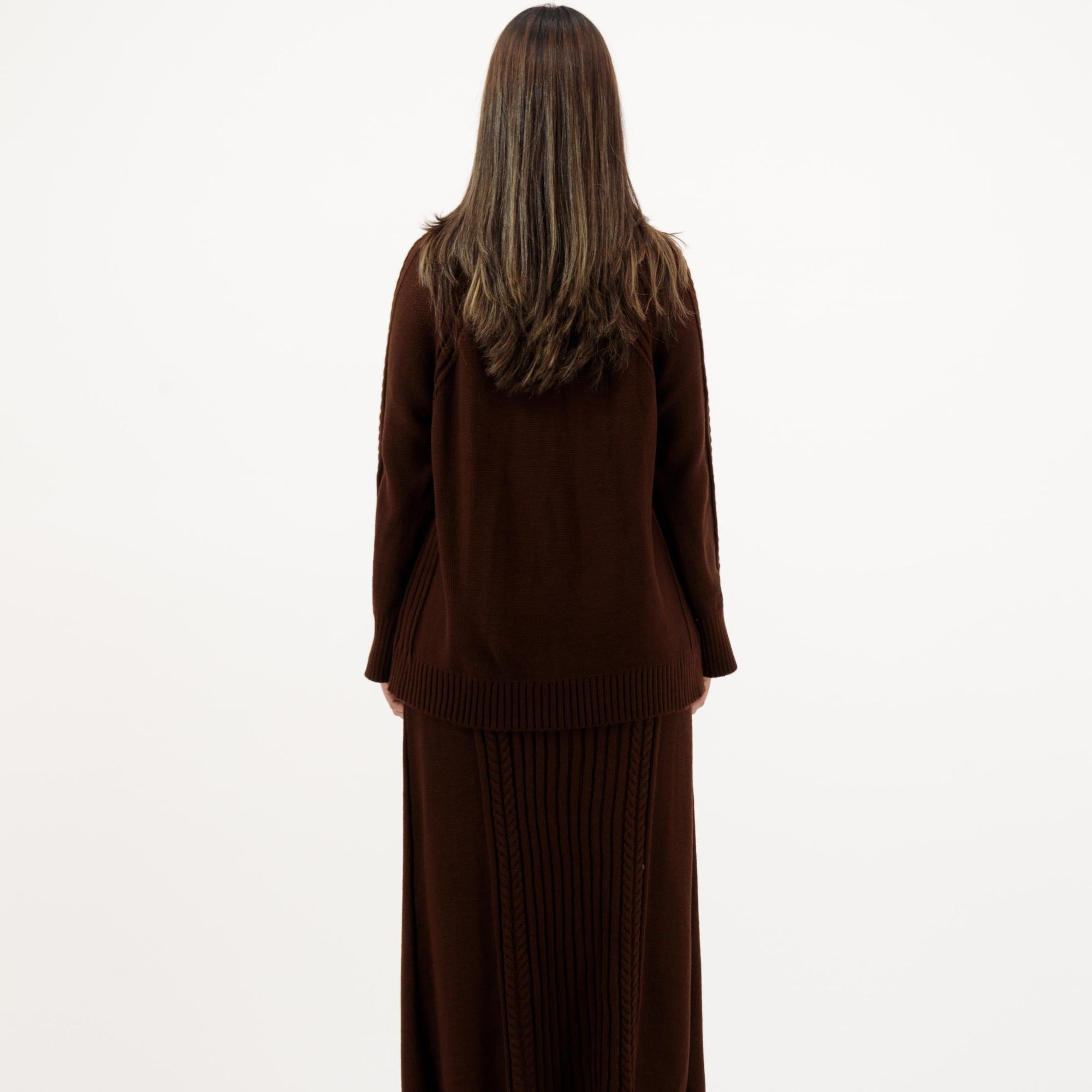 MIRANDA - Braided Pullover & Skirt Set