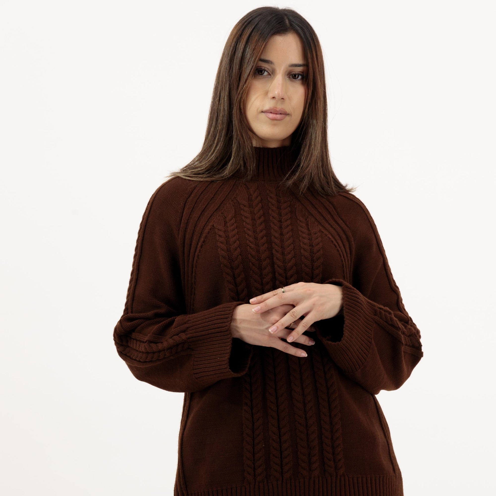 MIRANDA - Braided Pullover & Skirt Set