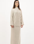 MIRANDA - Braided Pullover & Skirt Set
