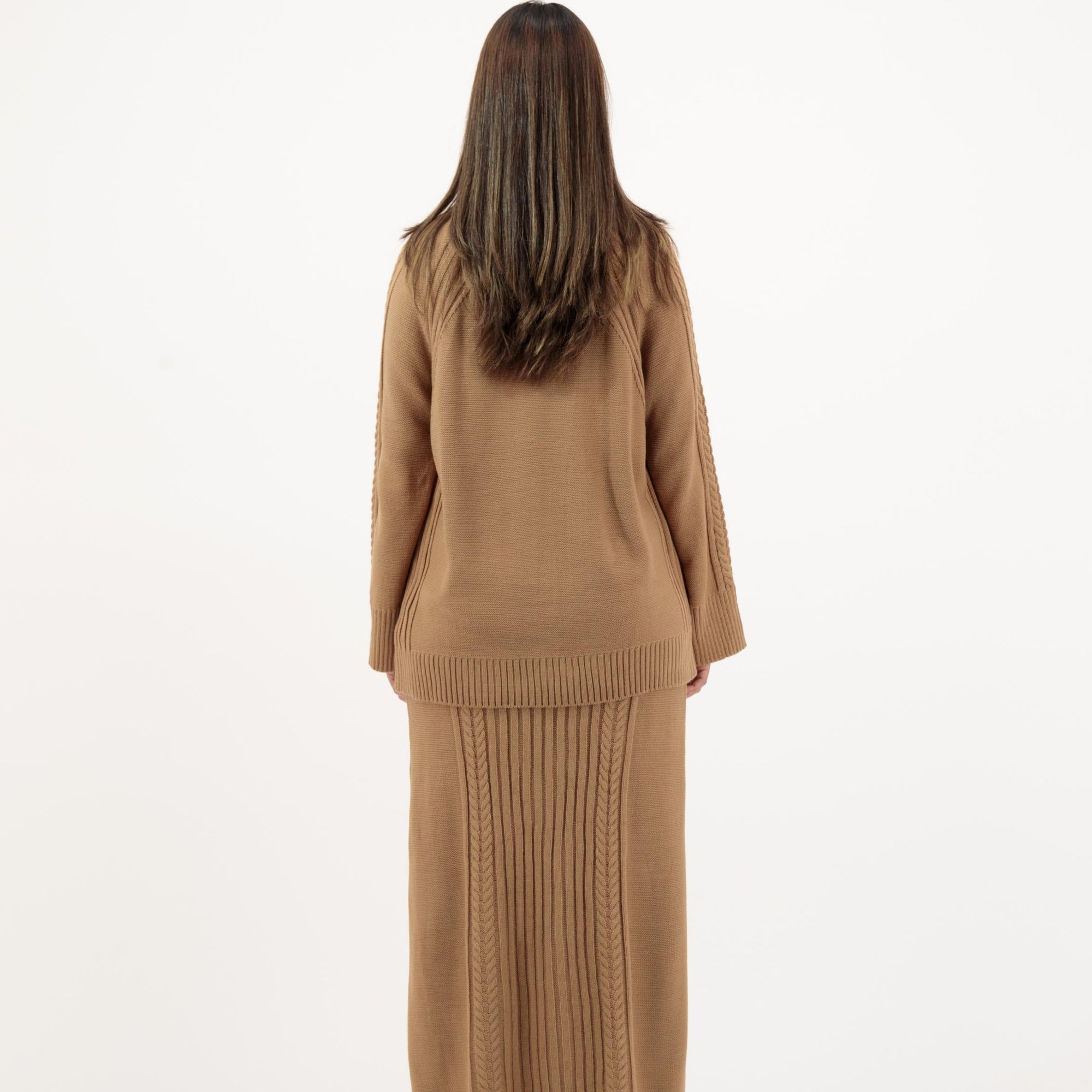 MIRANDA - Braided Pullover & Skirt Set