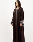 SAPNA ABAYA - CHOCOLATE BROWN