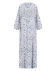 The NIHAL Mukhawar Dress, crafted from 100% satin with a floral pattern and waist-accentuating belt, exudes elegance. Available in five stunning colors and sizes 52–58, it’s perfect for any occasion.