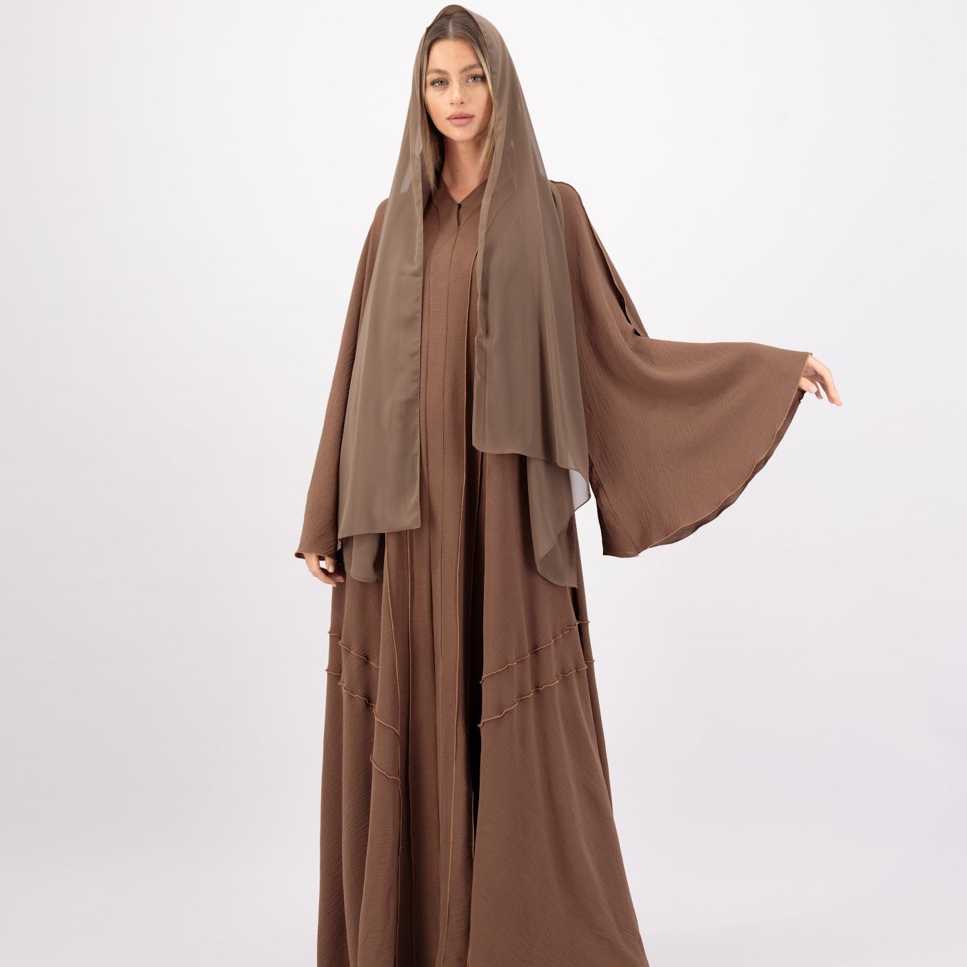 MARIYAH ABAYA LIGHT BROWN