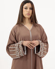 SAPNA ABAYA - DARK BROWN