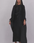 LAMIA SATIN PLEATED ABAYA